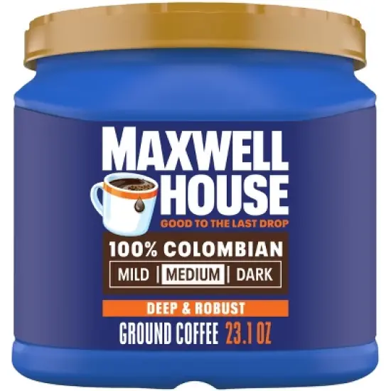 Maxwell House Colombian Medium Dark Roast Ground Coffee - 23.1oz image {9}
