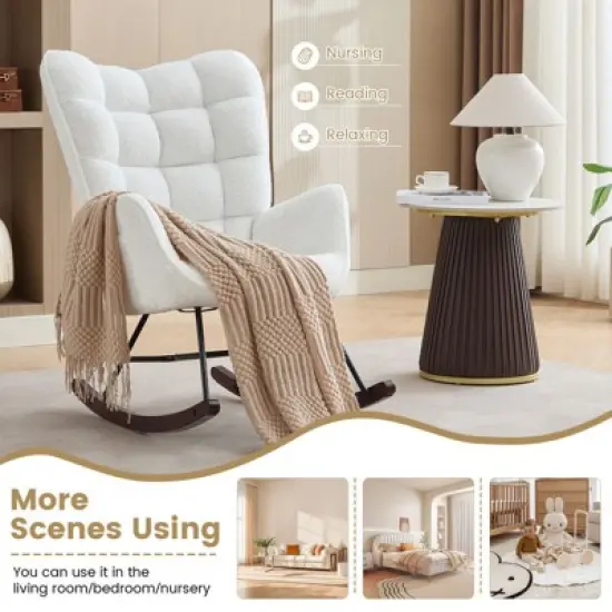 Hyleory 2-Pack Outdoor Teslin Fabric Footstools with Iron Frame - Waterproof Stackable Ottoman Set for Patio Garden and Poolside image {9}