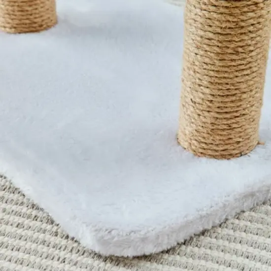 Two by Two Nashville - Ivory Scratching Post Cat Furniture - 18.5 in. Tall image {7}