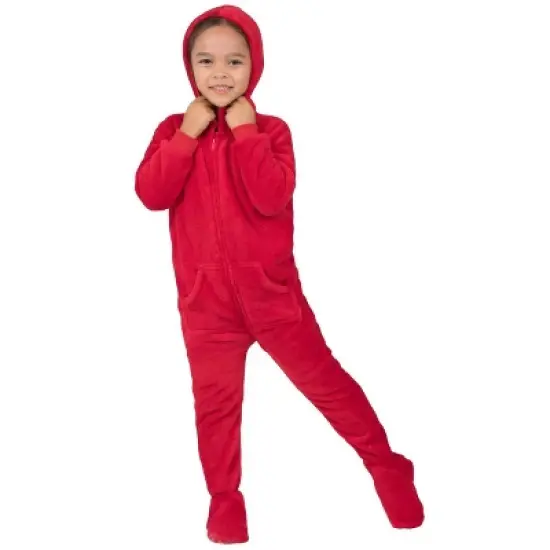 Footed Pajamas - Heatwave Toddler Hoodie Chenille Onesie image {1}