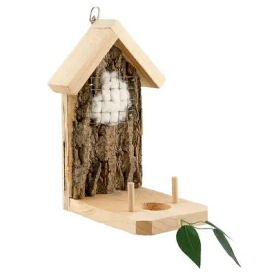 Uncle Dunkels Backyard Hummingbird Nester; Rustic Handmade Hummingbird Nest Builder image {8}