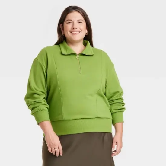 Women's Quarter Zip Sweatshirt - A New Day&trade; image {7}