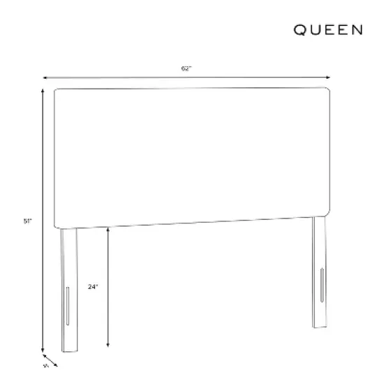 Queen Bella Nail Button Border Headboard Navy Linen/Pewter - Skyline Furniture image {5}