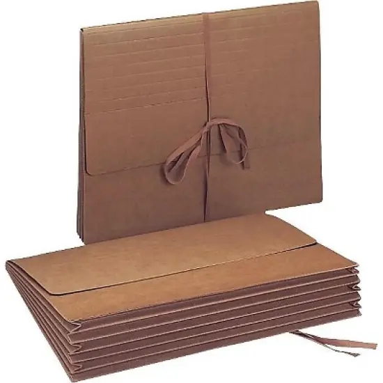 Smead 5 1/5 in Exp Wallet 11 3/4 x 9 1/2 Redrope 71073 image {1}