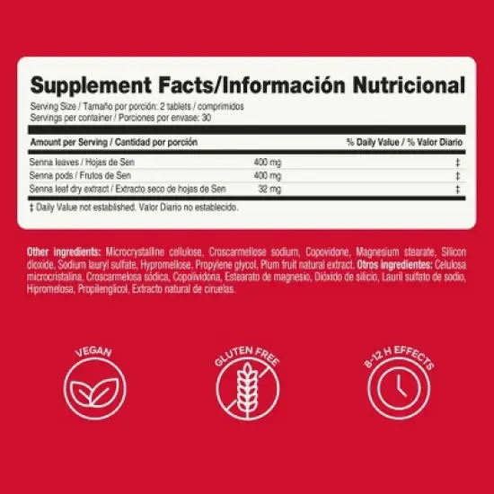 Prunelax Ciruelax Laxatives Tabs - 60ct image {5}