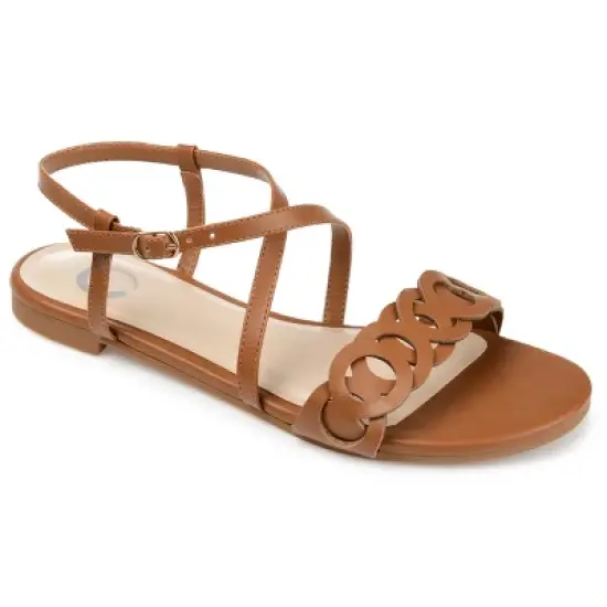 Journee Collection Womens Jalia Multi Strap Flat Sandals image {12}