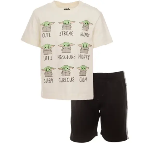 Star Wars The Mandalorian The Child Baby Athletic T-Shirt and Mesh Shorts Outfit Set Infant to Big Kid  image {9}