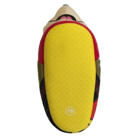 Disney Mickey Mouse 3D Slippers - Kids Cozy Plush Fuzzy Lightweight Warm Comfort Soft House Shoes - Mickey red/black (size 5-12 Toddler - Little Kid) image {5}