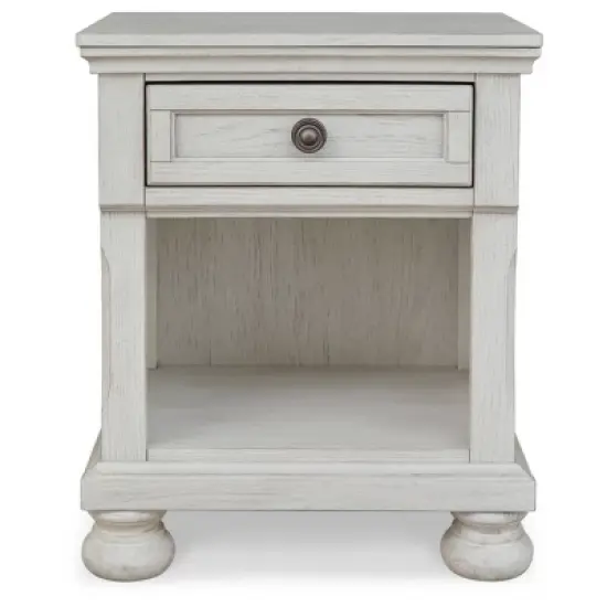 Robbinsdale 1 Drawer Nightstand White - Signature Design by Ashley image {3}