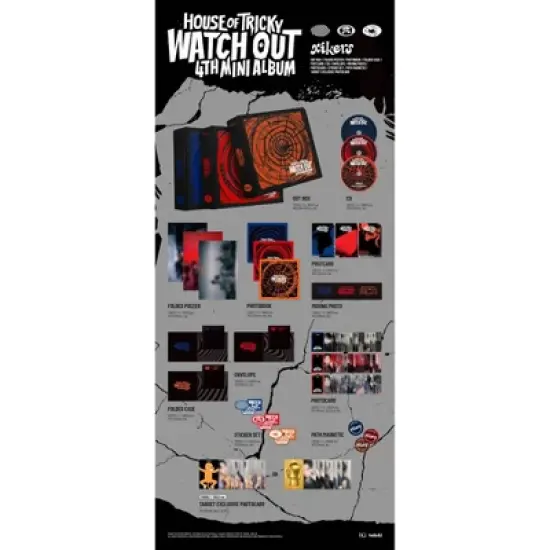 xikers - HOUSE OF TRICKY : WATCH OUT (HIKER Ver.) (Target Exclusive, CD) image {2}