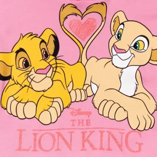 Disney Lion King Nala Simba Fleece Hoodie Pink  image {2}