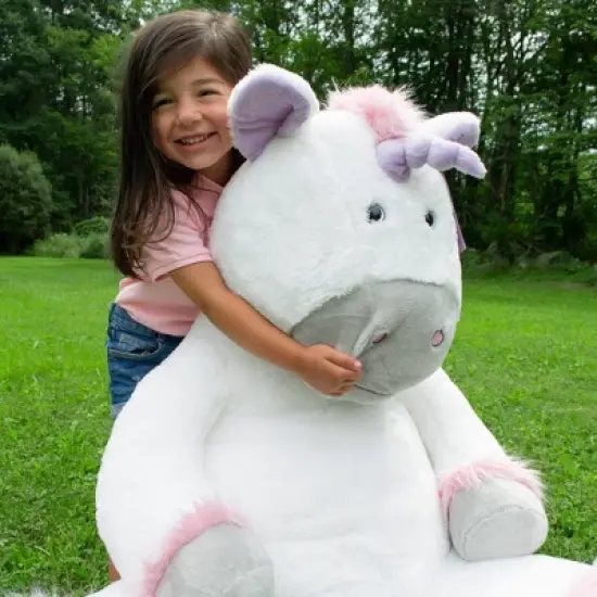 Melissa & Doug Jumbo Gentle Unicorn Stuffed Animal image {1}