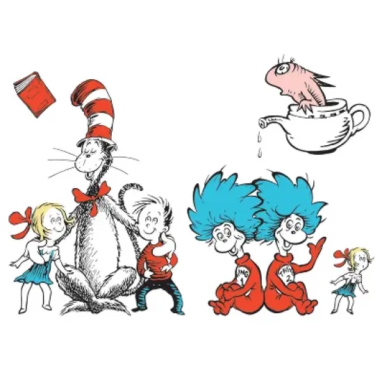 Eureka&reg; Cat in the Hat&trade; Large Characters Bulletin Board Set image {2}