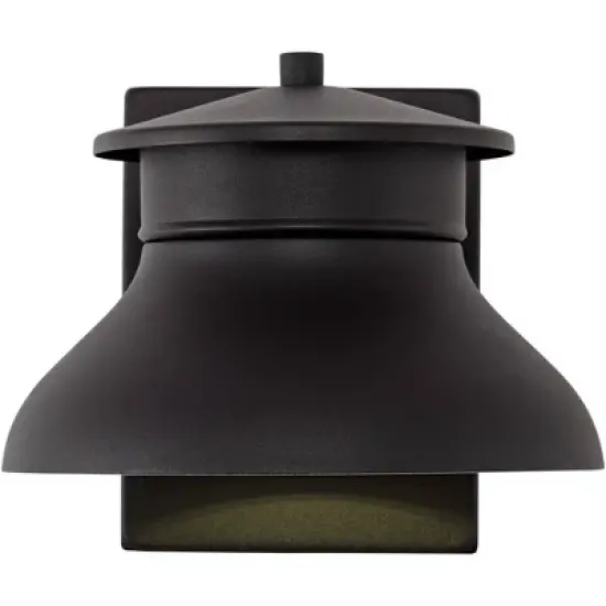 John Timberland Farmhouse Industrial Rustic Outdoor Barn Light Fixtures Set of 2 Black LED Dark Sky 5" for Exterior Deck House Porch Yard Patio Garage image {4}