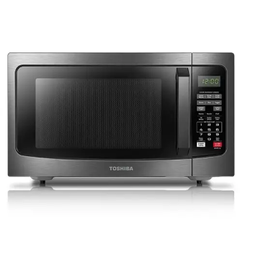 Toshiba 1.2-cu ft 1000-Watt Countertop Microwave Oven with Humidity Sensor and Eco Mode image {7}