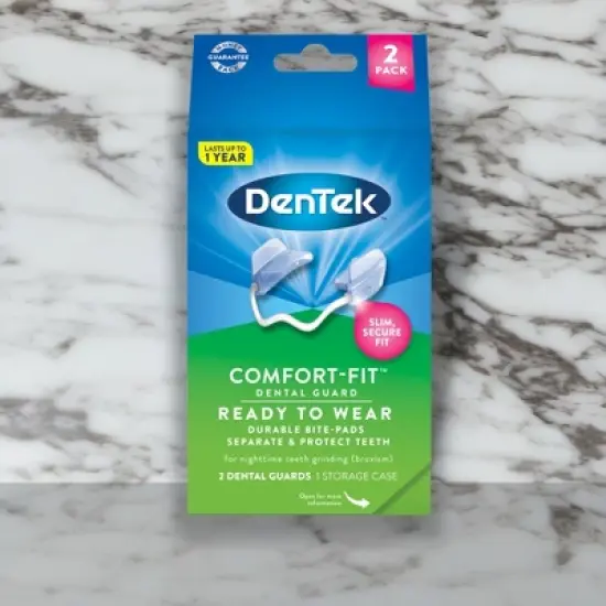 DenTek Comfort-Fit Dental Guard for Nighttime Teeth Grinding - 2ct with Storage Case image {3}