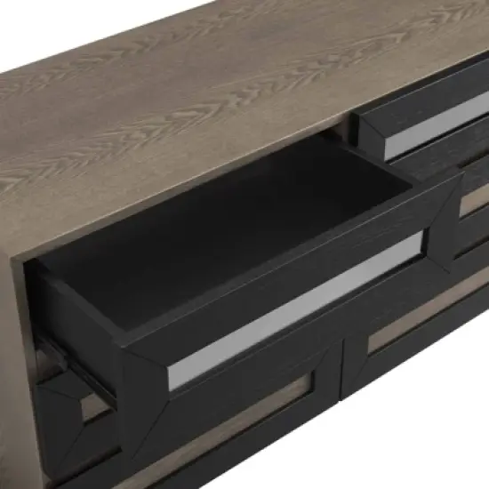 Merritt Dresser and Mirror Oak - Modway image {2}