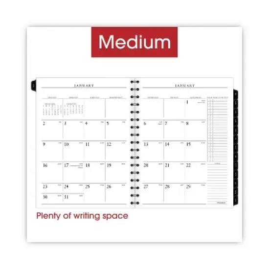 Executive Weekly/Monthly Planner Refill with Hourly Appointments, 8.75 x 6.88, White Sheets, 12-Month (Jan to Dec): 2026 image {2}