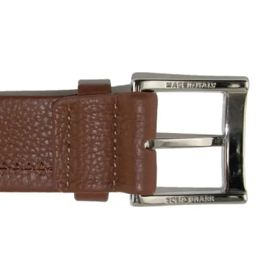 CrookhornDavis Men's Parma Buttercalf Grain Tubular Leather Dress Belt image {2}