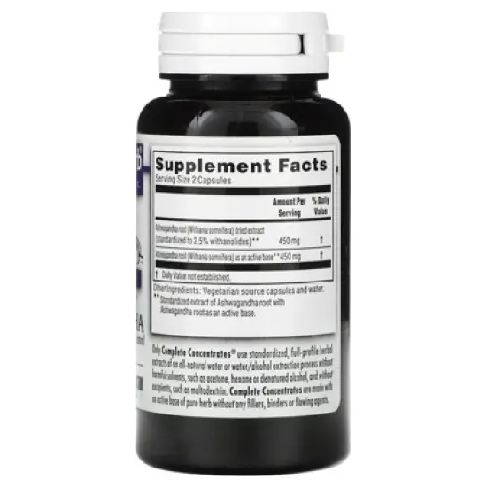 Kroeger Herb Co Ashwagandha, 60 Vegetarian Capsules (225 mg per Capsule) image {1}