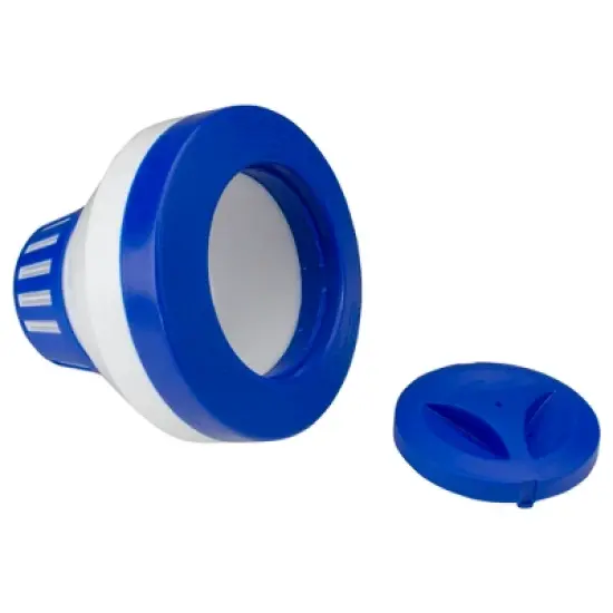 Northlight Floating Swimming Pool Chlorine Dispenser 7.5" - Blue/White image {2}