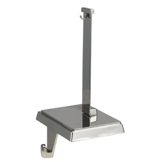 Northlight Stocking Holder with Ornament Hanger - 7.25" - Silver image {1}