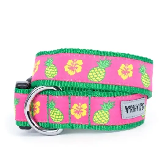 The Worthy Dog Pineapples Dog Collar image {1}
