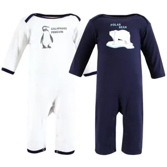 Touched by Nature Organic Cotton Coveralls, Endangered Polar Bear image {5}