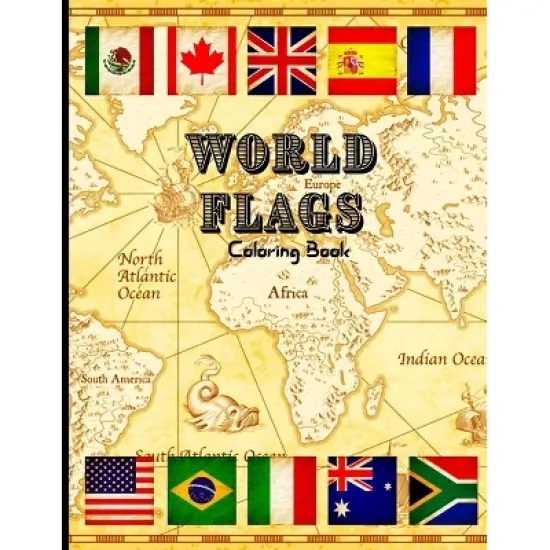 World Flags Coloring Book - by  Peter L Rus (Paperback) image {1}