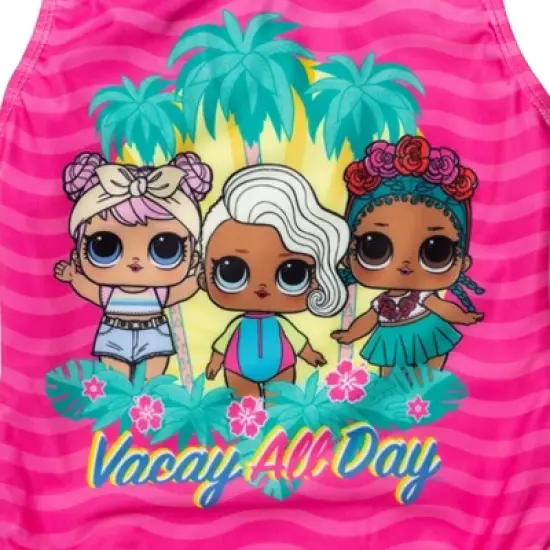 L.O.L. Surprise! Dawn Coconut Q.T. Surfer Babe Girls One Piece Bathing Suit Little Kid to Big Kid image {4}