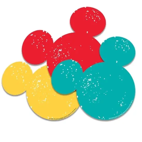 Eureka Mickey Mouse Paper Cut Outs 36 Per Pack 3 Packs (EU-841008-3) image {1}