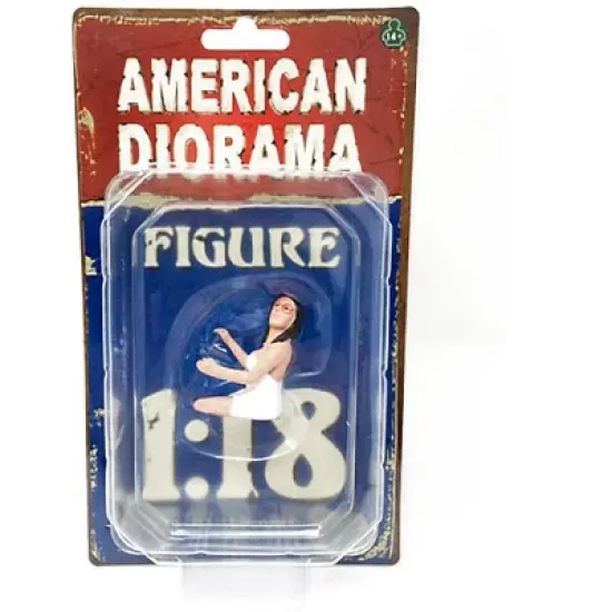 Female Driving Figurine for 1/18 Scale Models by American Diorama image {2}