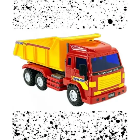 Big-Daddy Meduim Duty Friction Powered Construction Dump Truck with Dump Lever image {4}