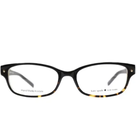 Kate Spade  JYY Womens Rectangle Eyeglasses Black Tortoise 49mm image {1}