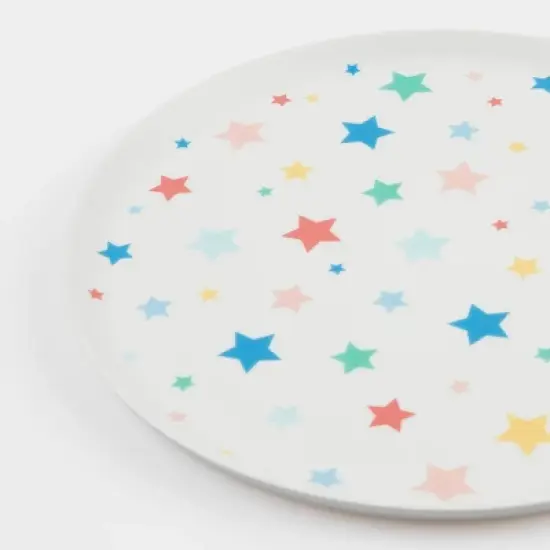 Meri Meri Star Pattern Reusable Large Plates (Pack of 6) image {2}