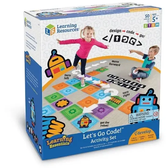 Learning Resources Let's Go Code! Activity Set, 50 Pieces, Ages 5+ image {5}