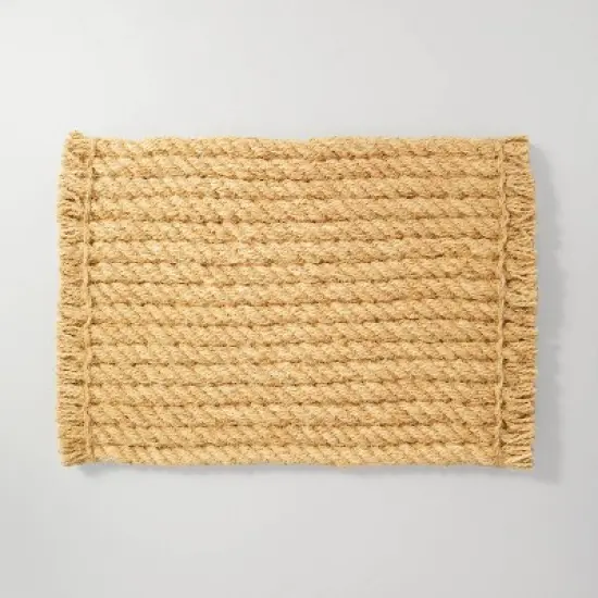 Chunky Twisted Rope Coir Doormat Tan - Hearth & Hand&trade; with Magnolia image {4}