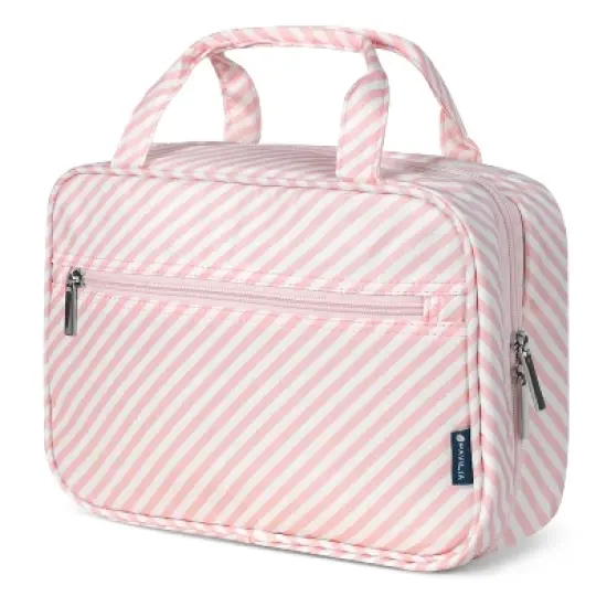 PAVILIA Hanging Toiletry Bag Travel Women Men, Foldable Cosmetic Organizer, Water Resistant Makeup Accessories Essentials Kit image {16}