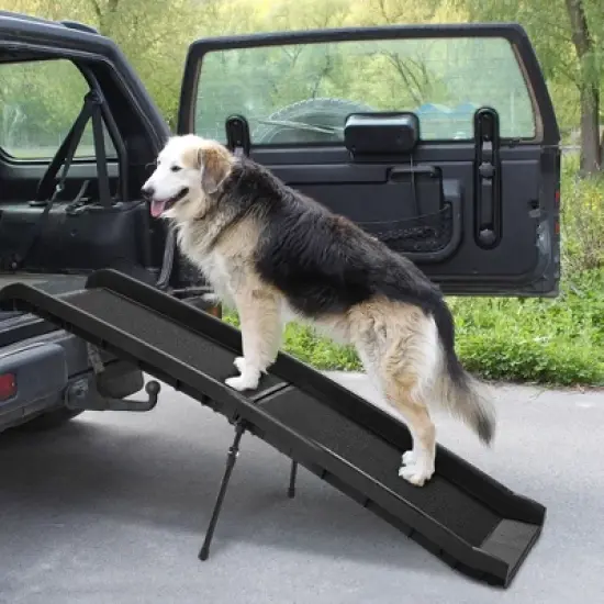 Sandinrayli Folding Portable Dog Ramp for Cars Trucks SUVs 61 in. L image {10}