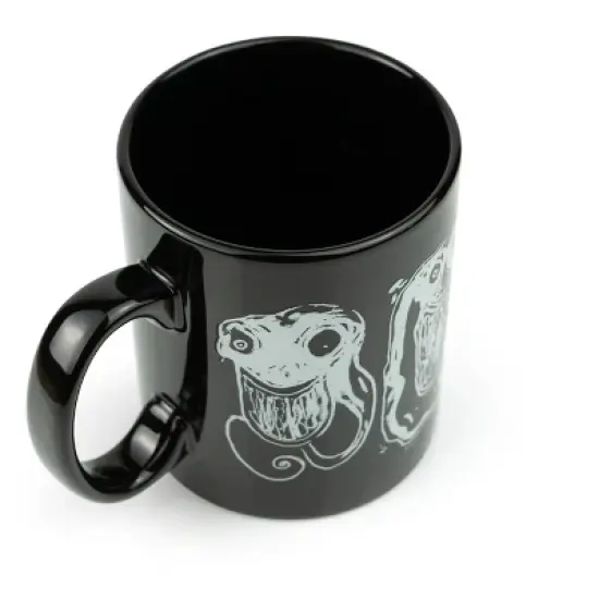Just Funky Billie Eilish Bury A Friend Glow-In-The-Dark Ceramic Coffee Mug | 16 Ounces image {2}