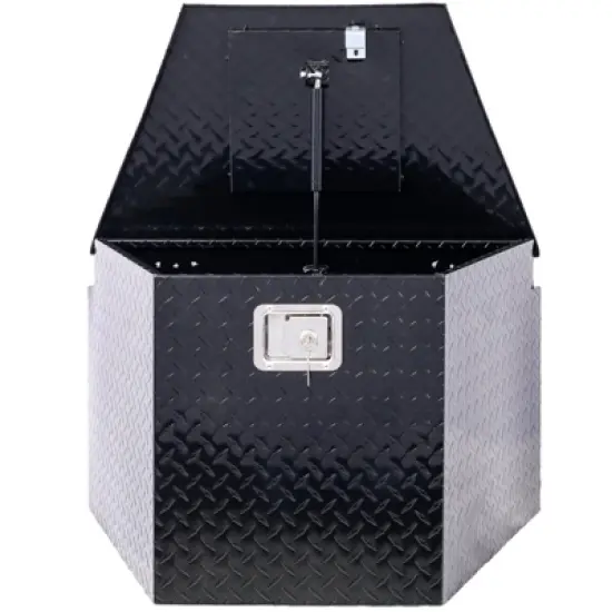 29 Inch Trailer Tool Box,Aluminum Storage Tongue ToolBox,29''x17''x18'' Truck Chest box Organizer w/Lock and Keys For Pickup,Truck Bed, RV, Trailer image {2}