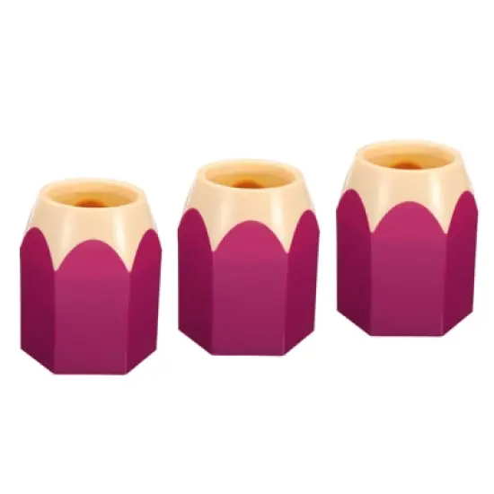 Unique Bargains Desk Cute Pencil Shape Pen Pencil Holders 3 Pcs image {8}