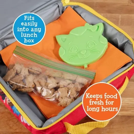 Daniel Tiger Reusable Hard Ice 4 Multi Pack- Slim Lightweight Design, Cool Freezer Packs Keeps Food Cold for Longer- Easily Fits Inside Kids Lunch Box image {2}