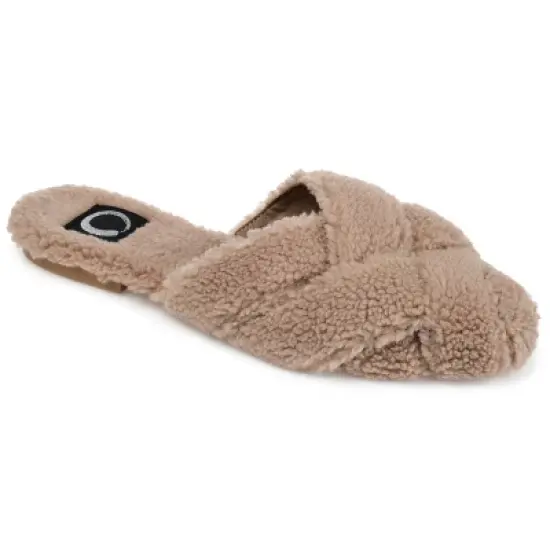 Journee Collection Women's Faux Fur Sereena Slipper image {10}