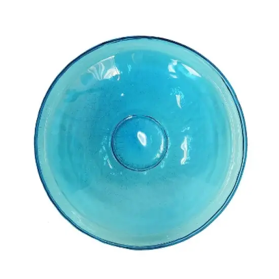 2.5" Reflective Crackle Glass Birdbath Bowl - Alcha Designs image {5}