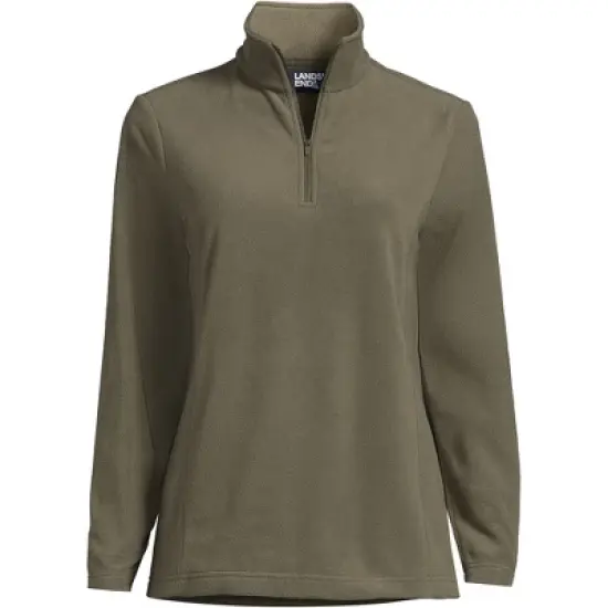 Lands' End Women's Fleece Quarter Zip Pullover image {14}