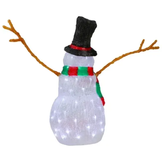 Northlight Lighted Commercial Grade Acrylic Snowman Outdoor Christmas Decoration - 23" image {4}