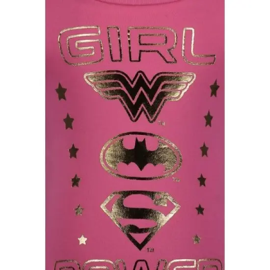 DC Comics Justice League Batman Superman Wonder Woman Toddler Girls 4 Pack T-Shirts Batgirl/Supergirl/Wonder Woman  image {4}