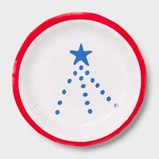 Fireworks Dinner Disposable Plates 8.6"x8.6" - 20ct - Sun Squad&trade; image {3}