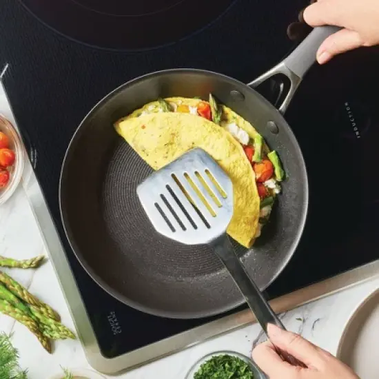 Circulon A1 Series with ScratchDefense Technology 2pc 8.5" and 10" Nonstick Induction Frying Pan Set - Graphite: Dishwasher-Safe Cookware image {3}